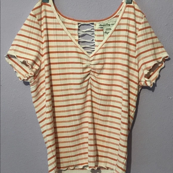 American Rag Ribbed Lettuce Hem Top​​​​​​​​​​ - Picture 1 of 4